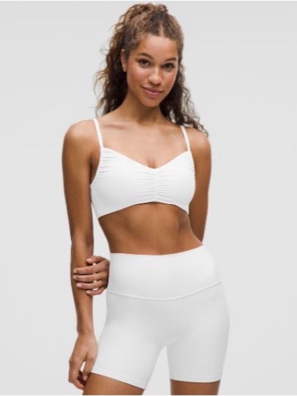 Lululemon Nulu Ruched Soaghetti Strap Bra: A-C CUPS